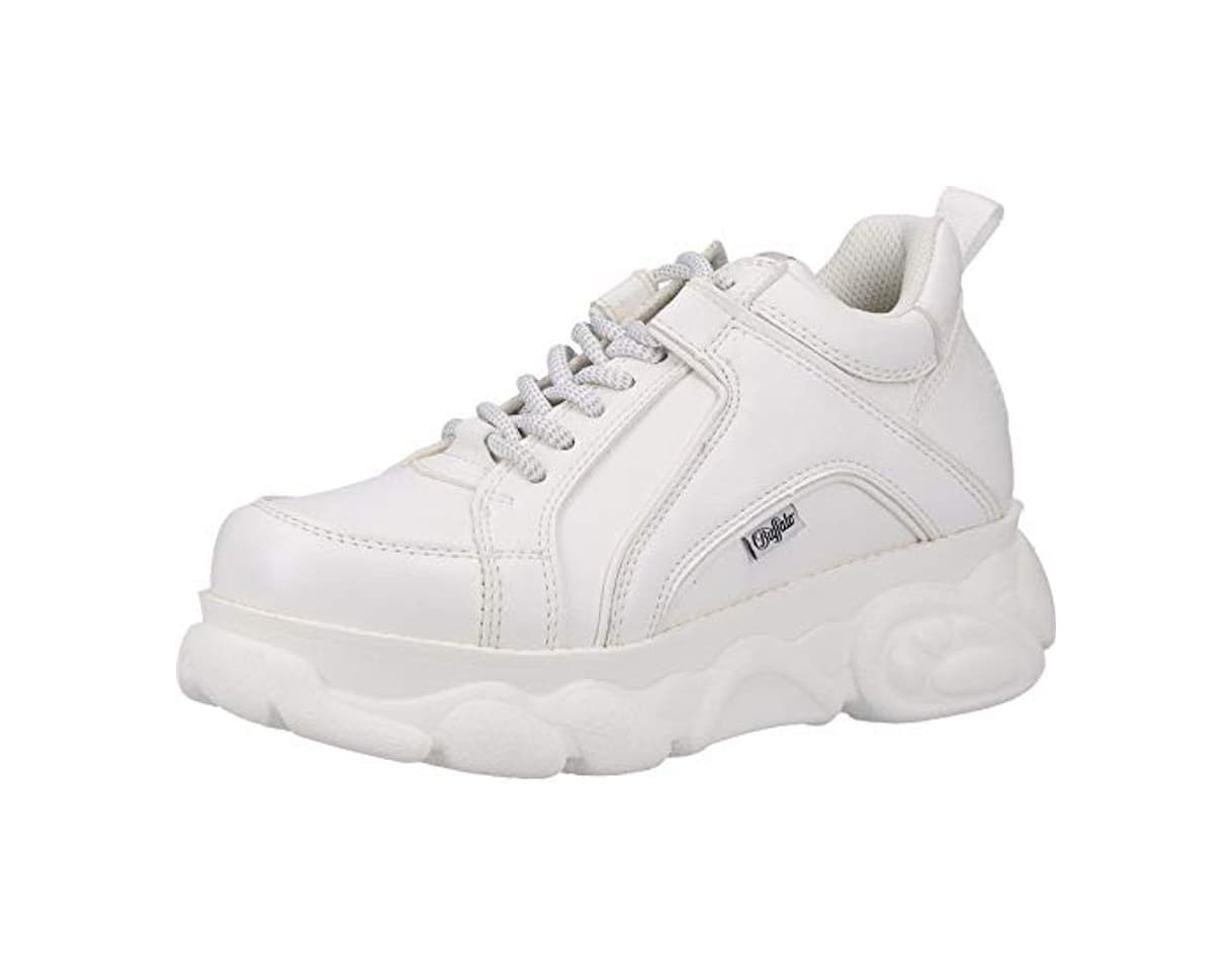 Moda Buffalo Corin, Zapatillas para Mujer, Blanco