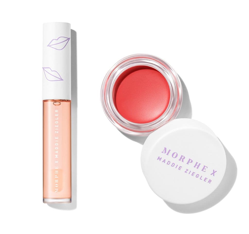 Moda MORPHE X MADDIE ZIEGLAR PEACH THAT POPS LIP & CHEEK DUO