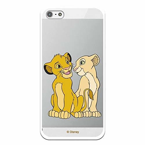 Electrónica LA CASA DE LAS CARCASAS Funda Oficial Disney Simba y Nala Transparente