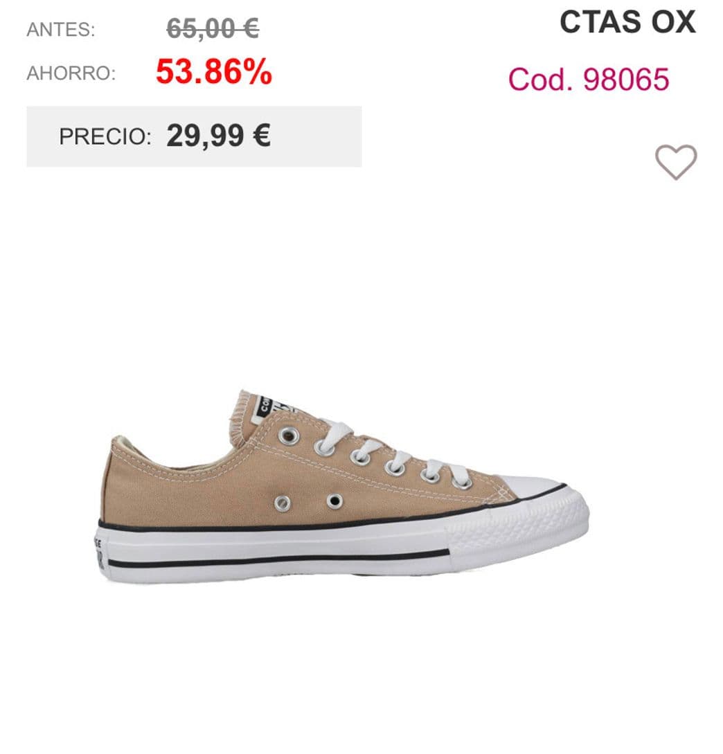 Moda Converse beige 