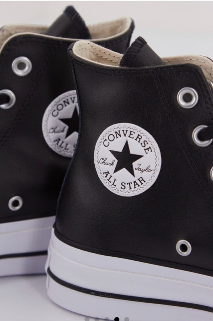 Moda CONVERSE HI LIFT LEATHER color NEGRO