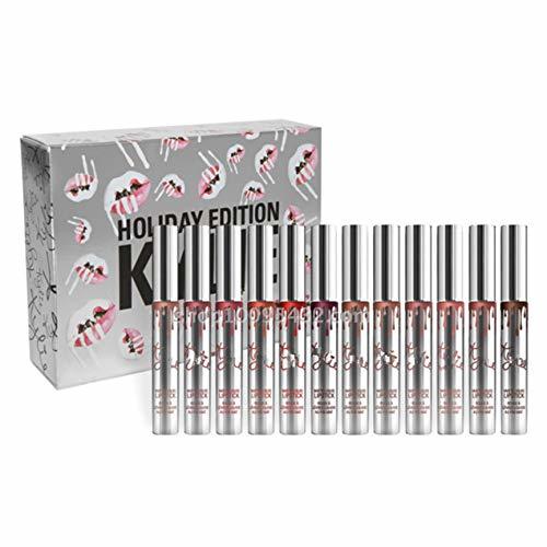 Beauty KYLIE Edición de Vacaciones 12 Unids Kit de Brillo de Labios Mate