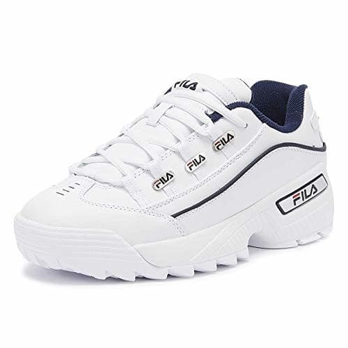 Fashion Fila Hometown Extra Blanco/Azul Marino Zapatillas-UK 8