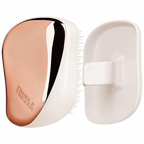 Belleza Tangle Teezer - Cepillo desenredar Compact Styler Rose Gold Cream