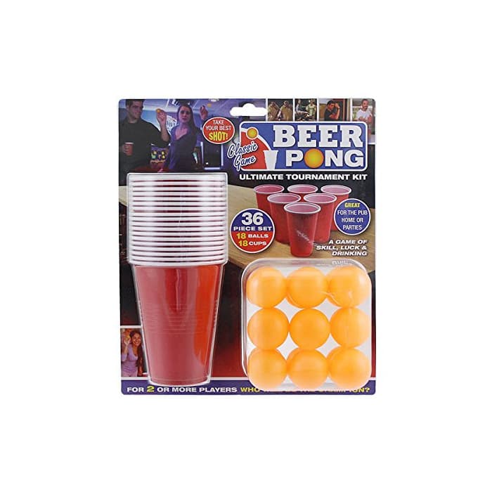 Producto PMS 619028 - Juego de Beer Pong de 36 Piezas en Doble