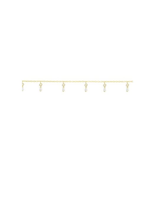 Fashion MyGold Mujer - Pulsera de cadena de oro 375 oro amarillo