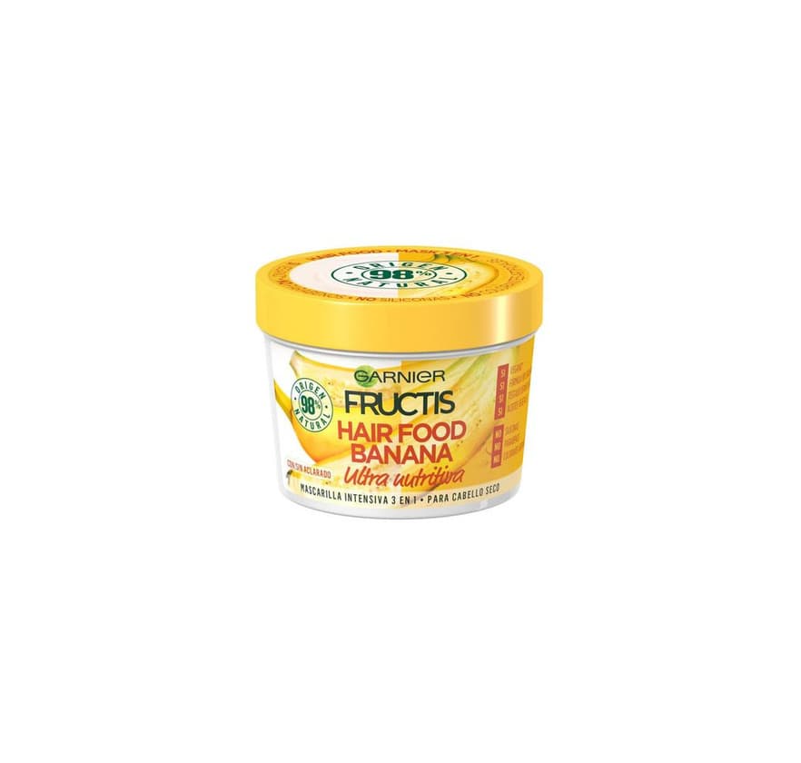 Beauty Garnier Fructis Hair Food Banana Mascarilla 3 en 1 - 3 Recipientes