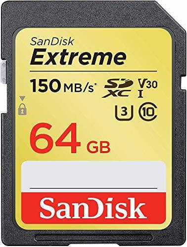 Electronic SanDisk Extreme 64GB SDXC - Tarjeta de memoria 150MB/s