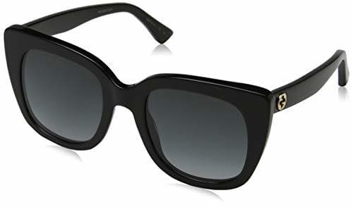 Moda Gucci Sonnenbrille GG0163S-001-51 Gafas de sol, Negro