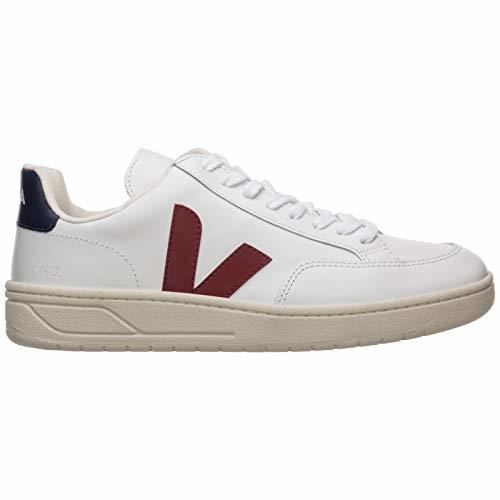 Moda VEJA V-12 Leather Zapatillas Moda Hommes Blanco/Azul/Rojo