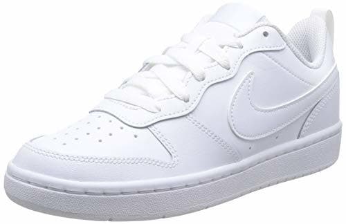 Moda Nike Court Borough Low 2, Zapatillas de Baloncesto para Niños, Blanco