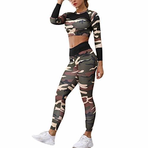 Moda conjunto ropa deportiva mujer bohemio chic 2pc conjuntos de sujetador crop top