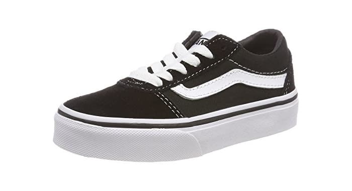 Moda Vans Ward Suede/Canvas, Zapatillas Unisex Niños, Negro