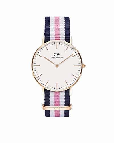 Moda Daniel Wellington 0506DW - Reloj con correa de acero para mujer