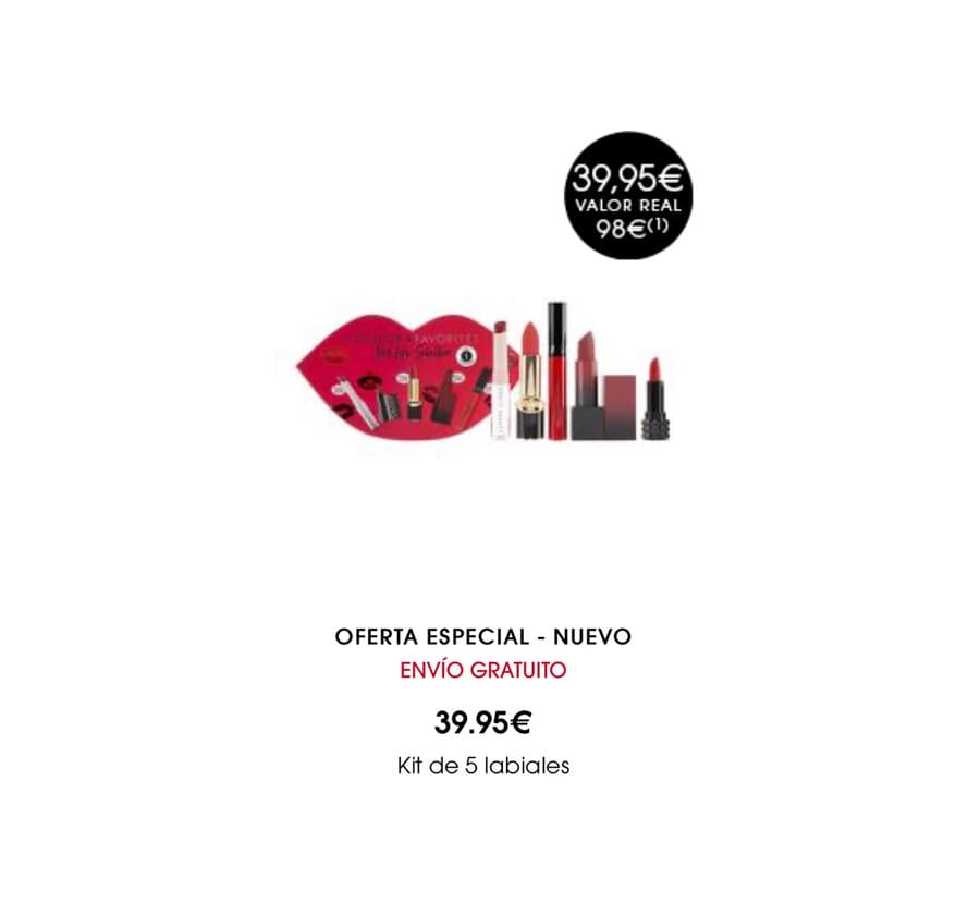 Product Ser labiales básicos rojos