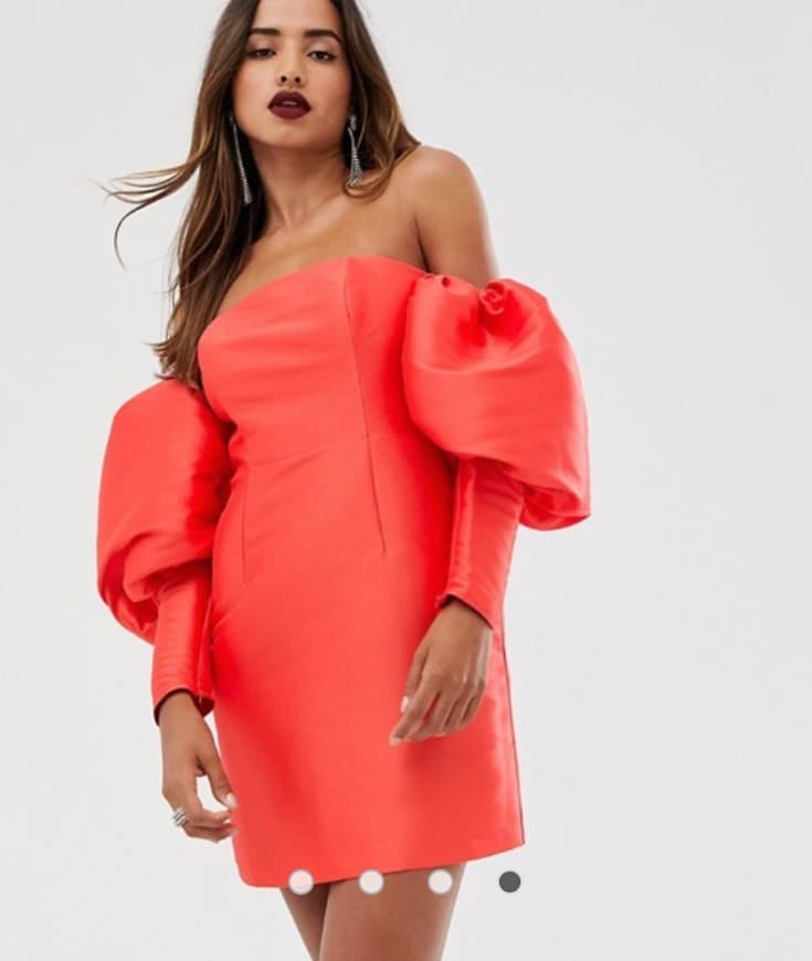 Product Coral off shoulder ASOS Dress