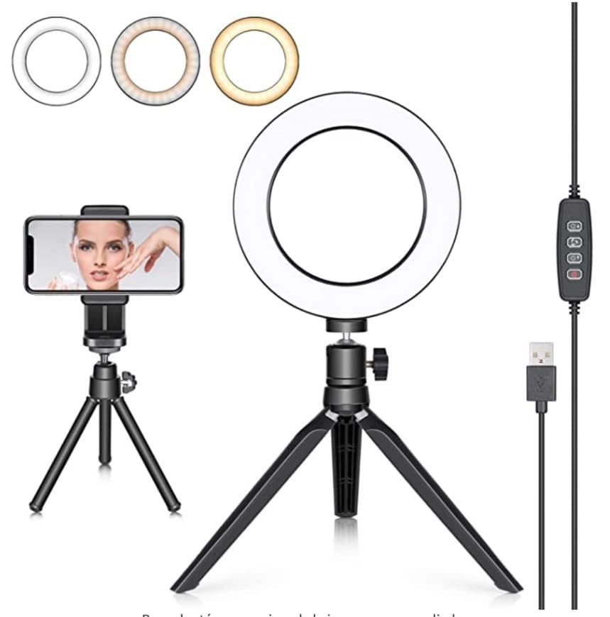 Fashion Ring Light 16cm with Tripod and Stand Mobile