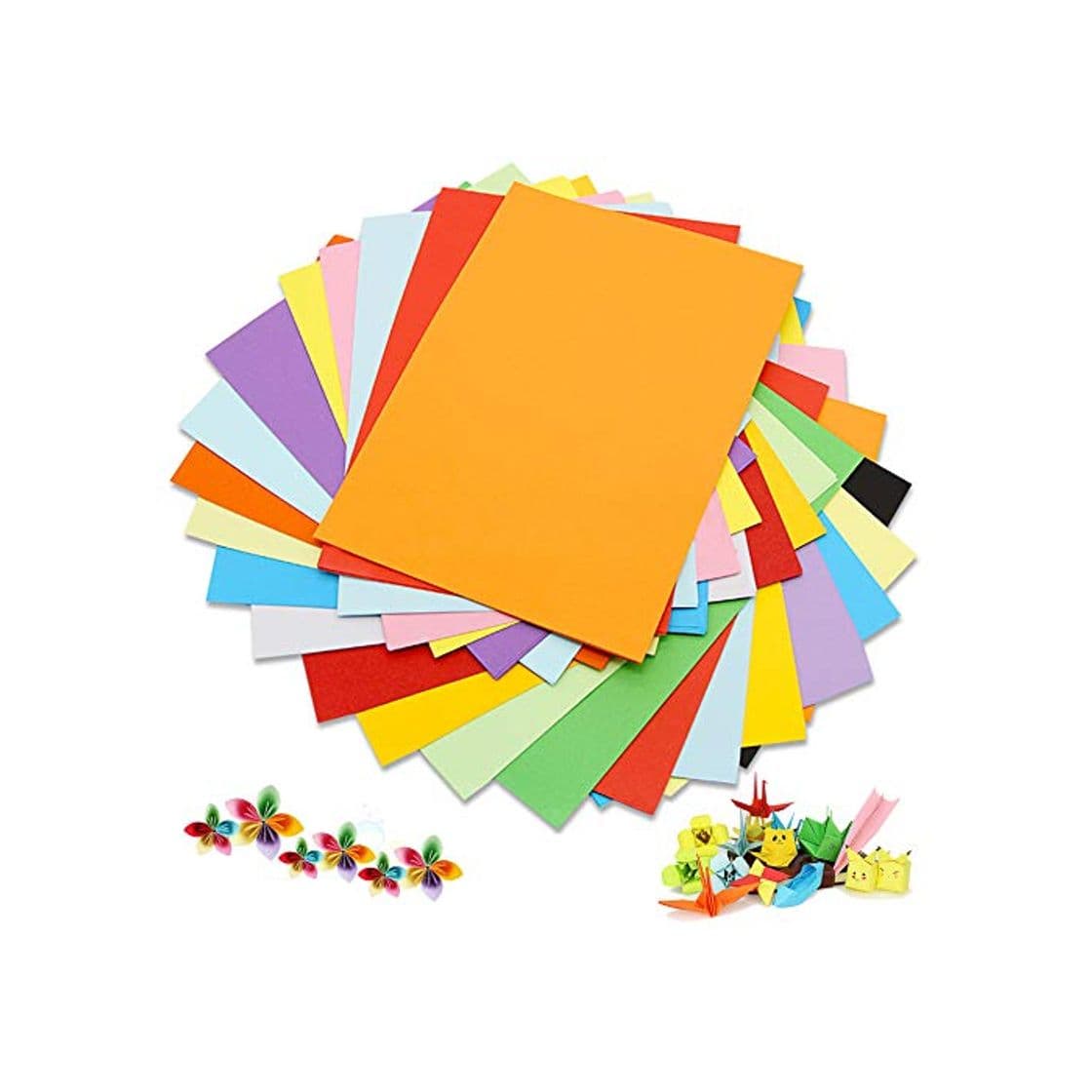 Product Cartulina de colores A4, 100 unidades, 180 g, 20 colores variados, papel