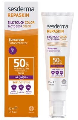 Fashion REPASKIN Tacto seda con color SPF50