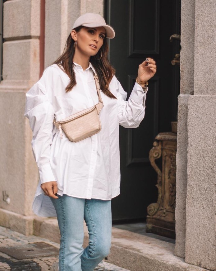 Fashion Camisa de popelina oversize 