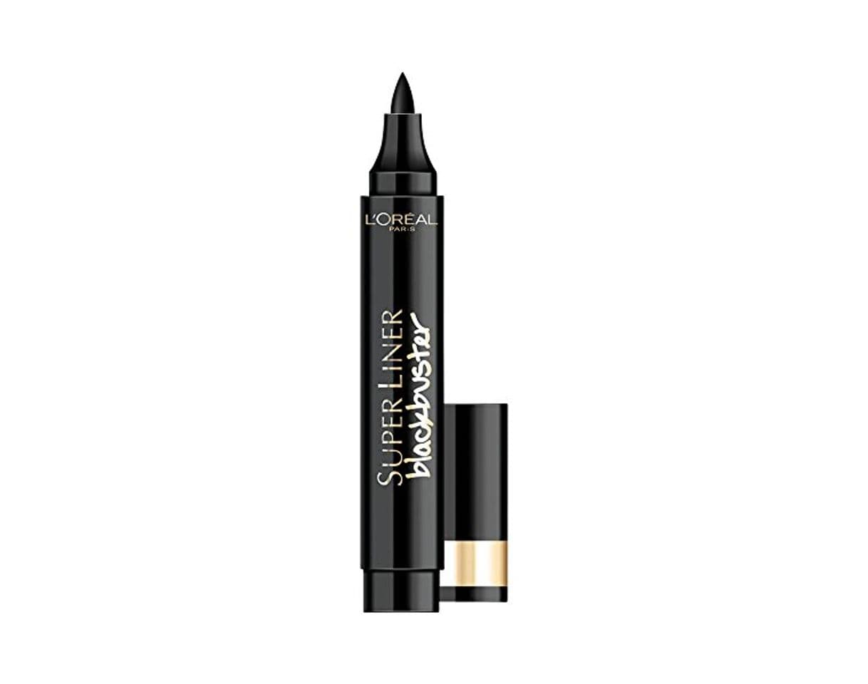 Belleza L'Oreal Paris Lápiz de Ojos Eyeliner Pluma Trazo Fino y Grueso Super Liner Blackbuster