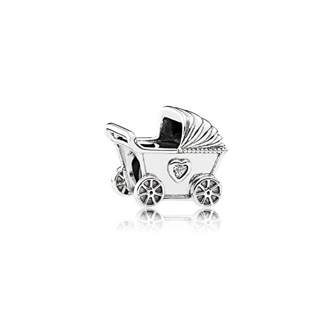 Product Pandora 792102CZ Charm - Cochecito de bebé para mujer