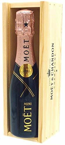 Product Moët & Chandon Rose 20cl Miniature Champagne in a Wooden Box