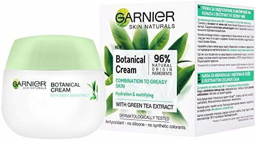 Belleza Garnier Skin Naturals Crema facial botánica con té verde para combinación de