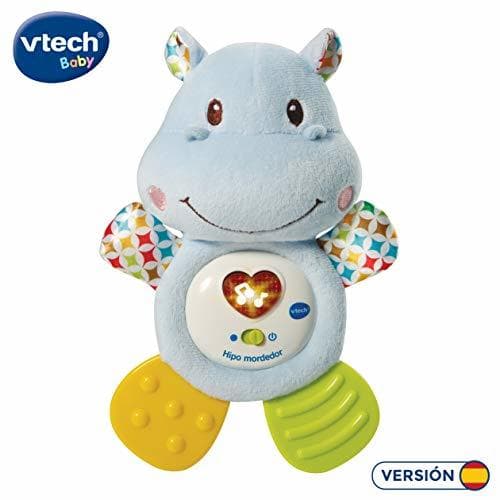 Producto VTech- HIPO mordedor Hipopótamo de Peluche Musical y sonajero Que Ayuda a