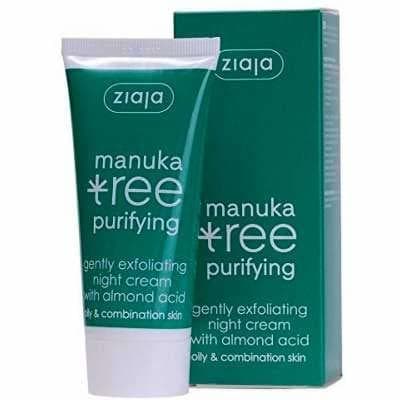 Belleza Crema de noche exfoliante suave con ácido mandélico Manuka Tree