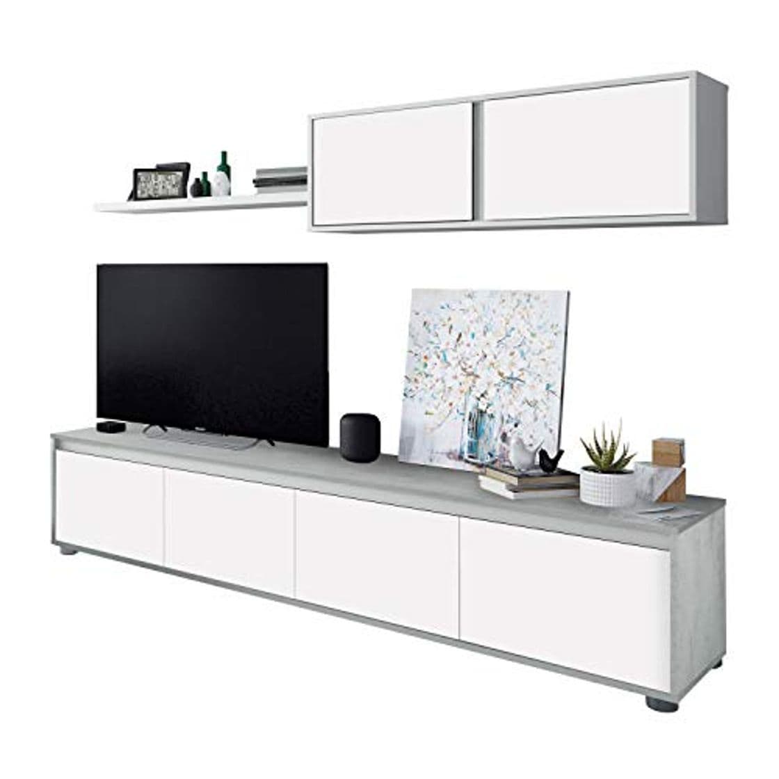 Lugar Habitdesign 016663L - Mueble de salón Moderno, modulos Comedor Alida, Medidas: 43