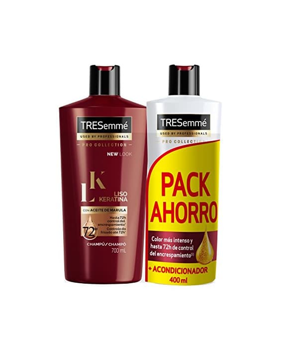 Beauty Tresemmé Liso Keratina Pack Champú y Acondicionador - 700 ml