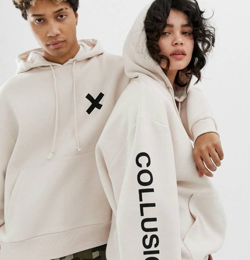 Fashion Sudadera Blanca Collusion