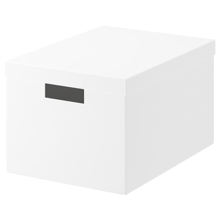 Moda TJENA Caja con tapa - blanco - IKEA