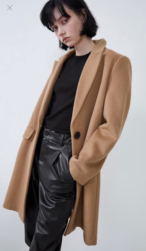 Moda Zara camel coat 