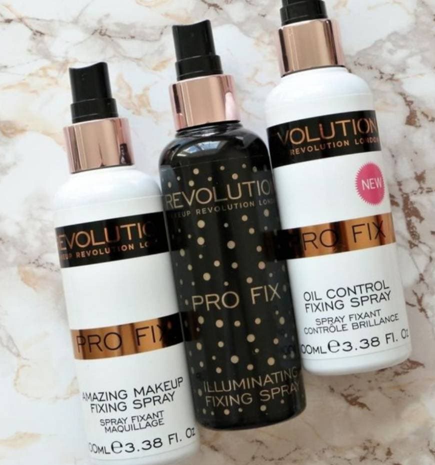 Belleza Makeup Revolution London - Pro Fix/Glow Fix, Spray fijador e iluminador de