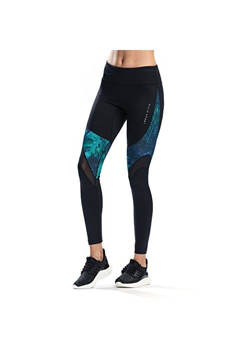 Producto SILIK Pantalones de Entrenamiento Elásticos con Estampado de Malla Leggings para Mujer