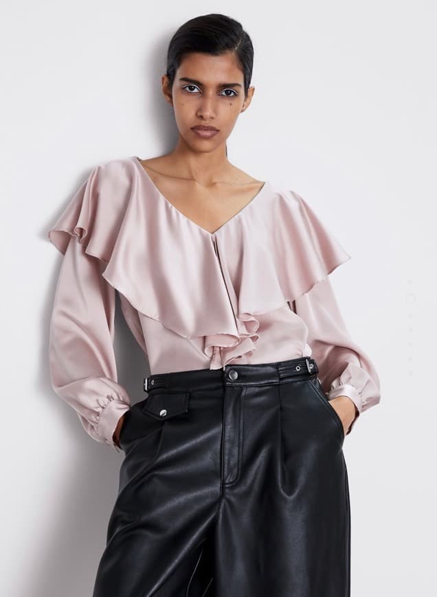 Fashion Blusa seda Zara