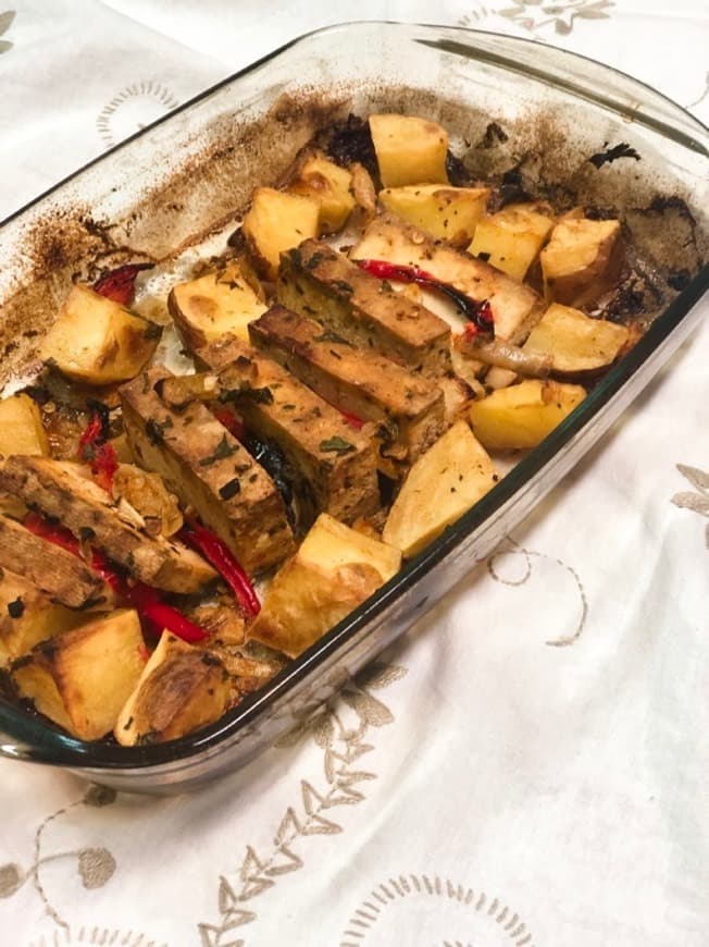 Moda Tofu com Batatas no Forno