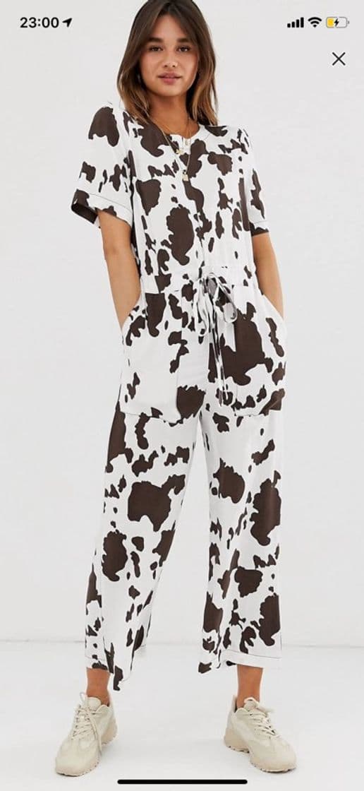 Fashion Jumpsuit ASOS DESIGN cowprint 