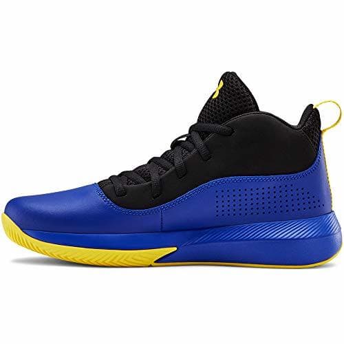 Fashion Under Armour UA GS Lockdown 4, Zapatillas de Béisbol Unisex Niños, Azul