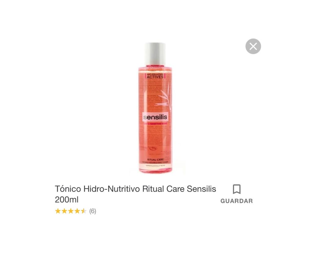 Product Tónico hidratante facial Sensilis