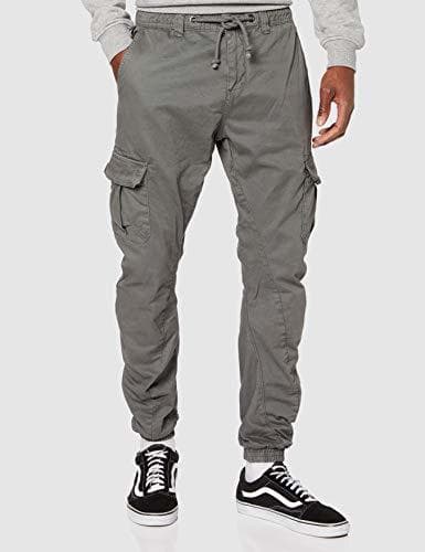 Moda Urban Classics Cargo Jogging Pants, Pantalones para Hombre, Gris