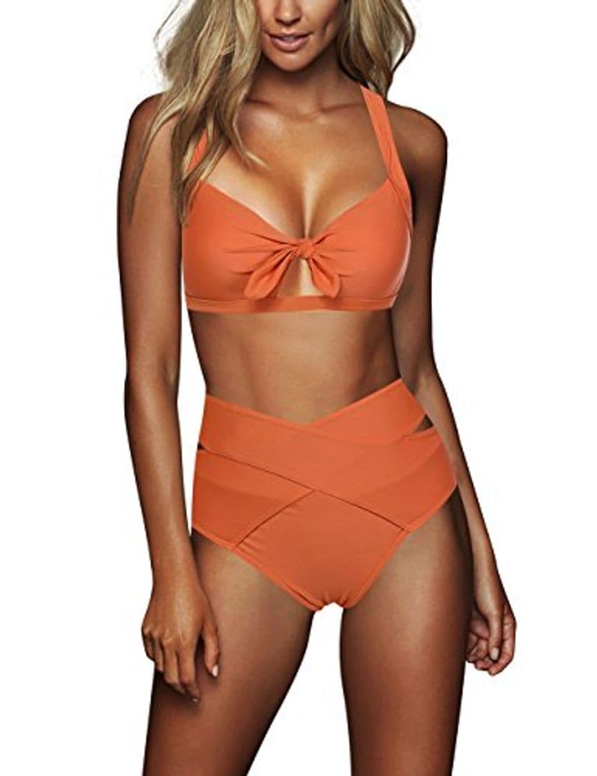 Product FeelinGirl Cruz Estilo Marino Dos Piezas Conjunto de Bikini para Mujer Traje