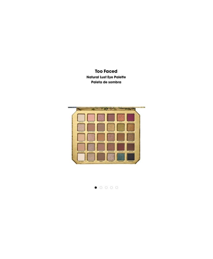 Producto Paleta Too Faced- Natural Lust Eye