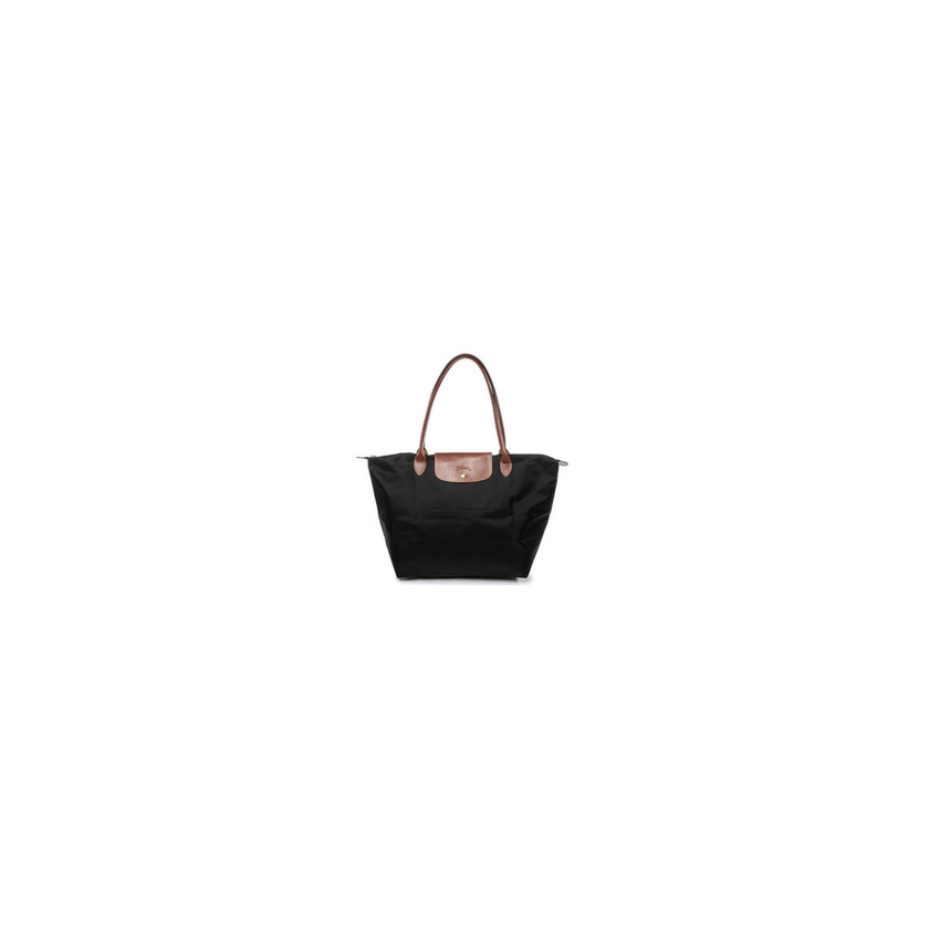 Fashion Longchamp - Bolsa de Sintético Mujer, color Negro, talla 19x30x31 cm