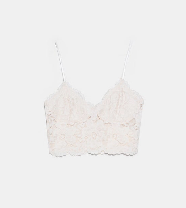 Product Top bralette de renda 