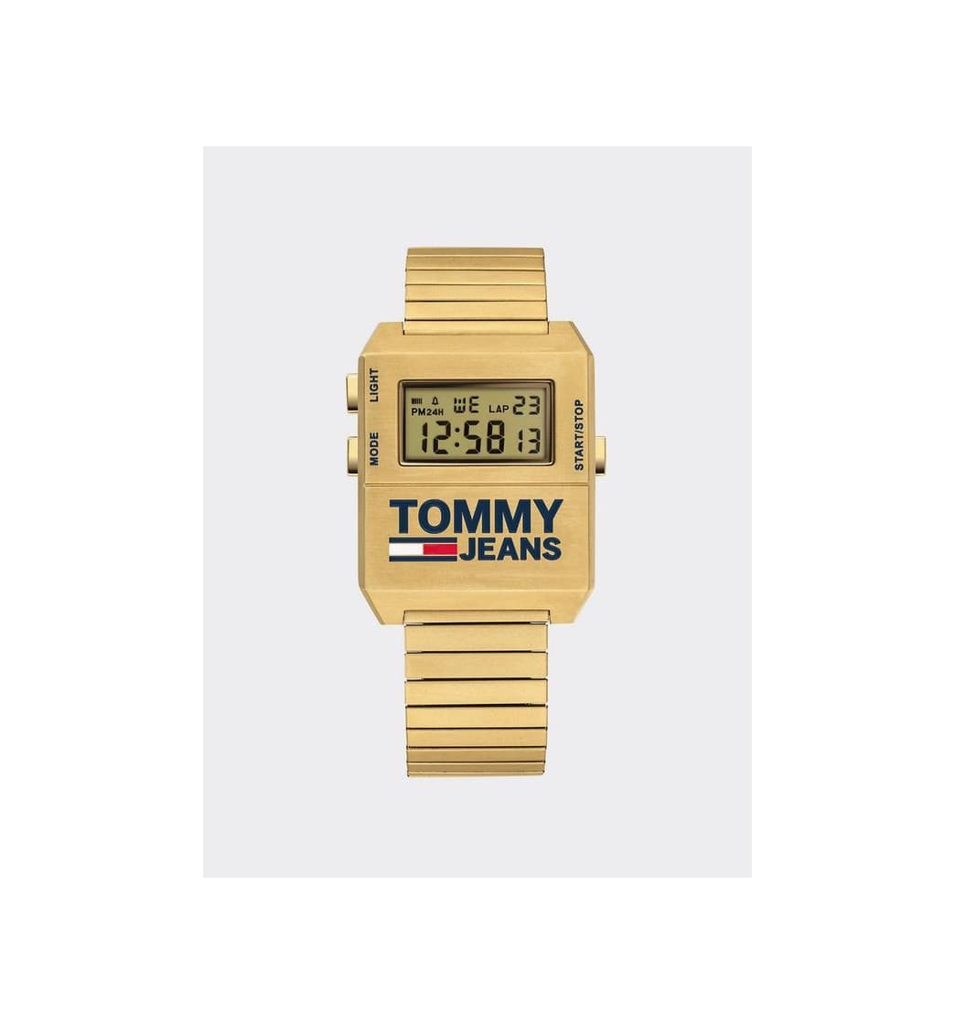 Product Digital Stainless Steel Yellow Gold Watch