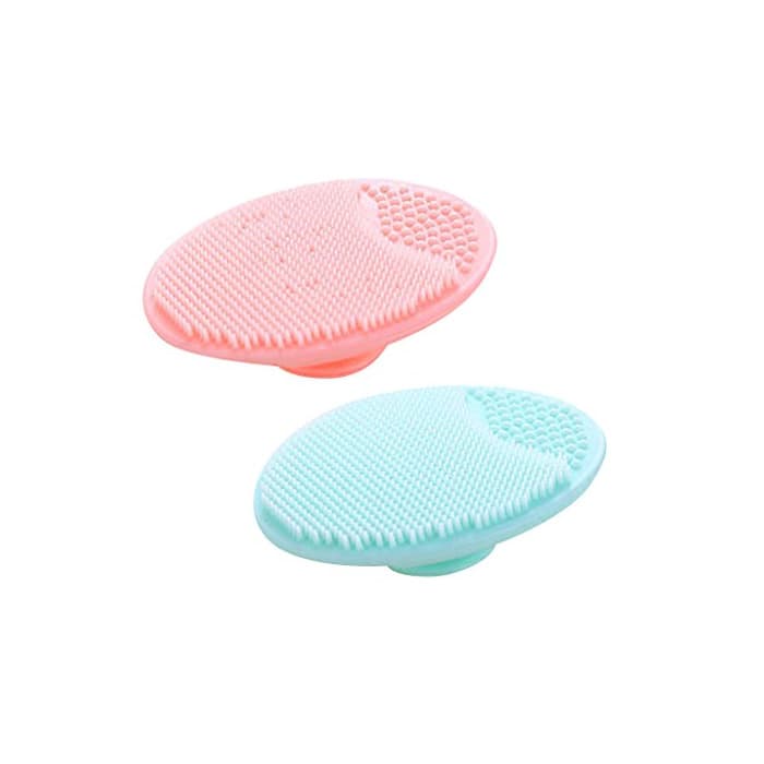 Product Set de 2pcs Limpiador Cepillo Facial Manual de Material de Silicona con