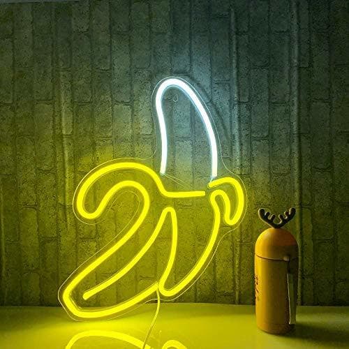 Elemento de la categoría hogar Banana Neon Signs LED Neon Lights Art Wall Luces decorativas Luces de